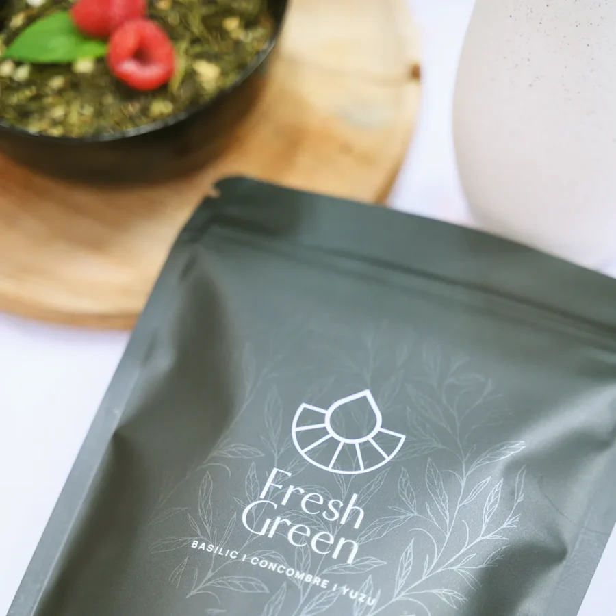 Fresh green thé vert