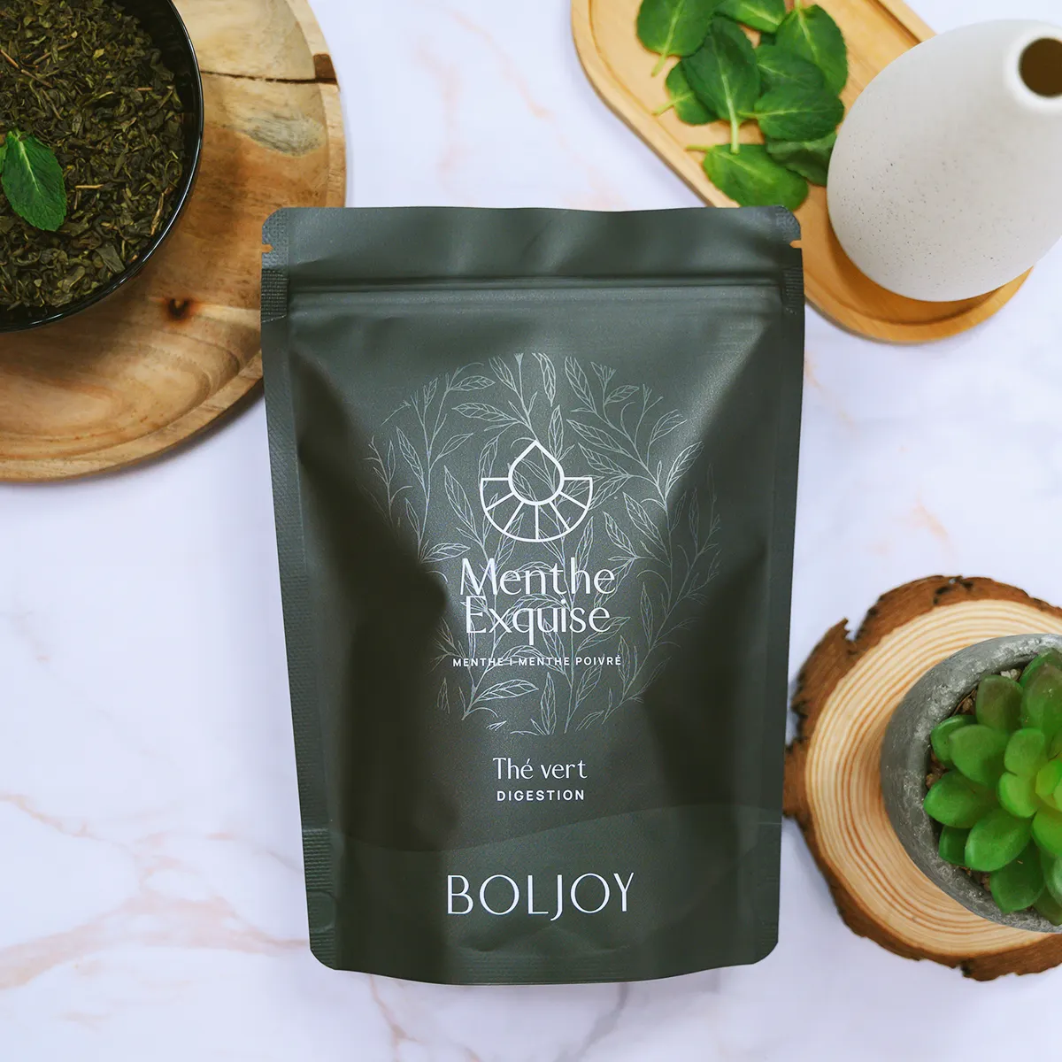 Menthe exquise thé vert