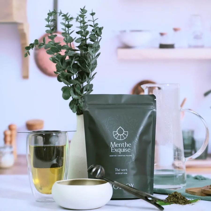 Menthe exquise thé vert